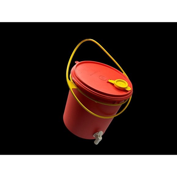 Tupperware Vintage Jumbo Beverage Dispenser 254-7 Plus Lid 595-2 &Hanging Holder - Picture 8 of 16